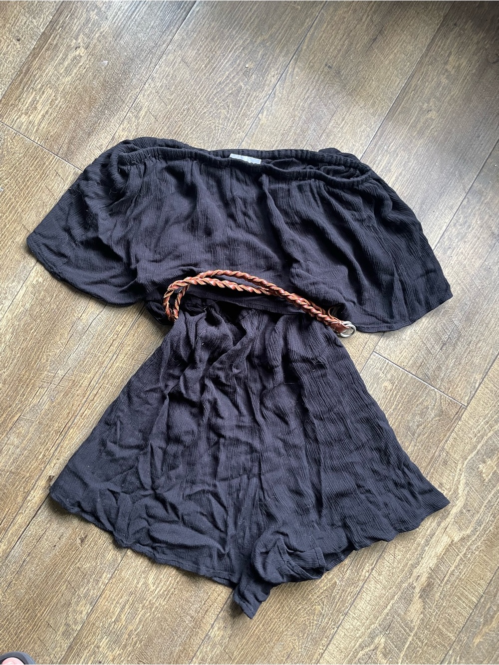 ASOS Strapless Cotton Blend Romper